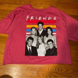 FRIENDS Kids T-Shirt - Red with Multicolor Stripes